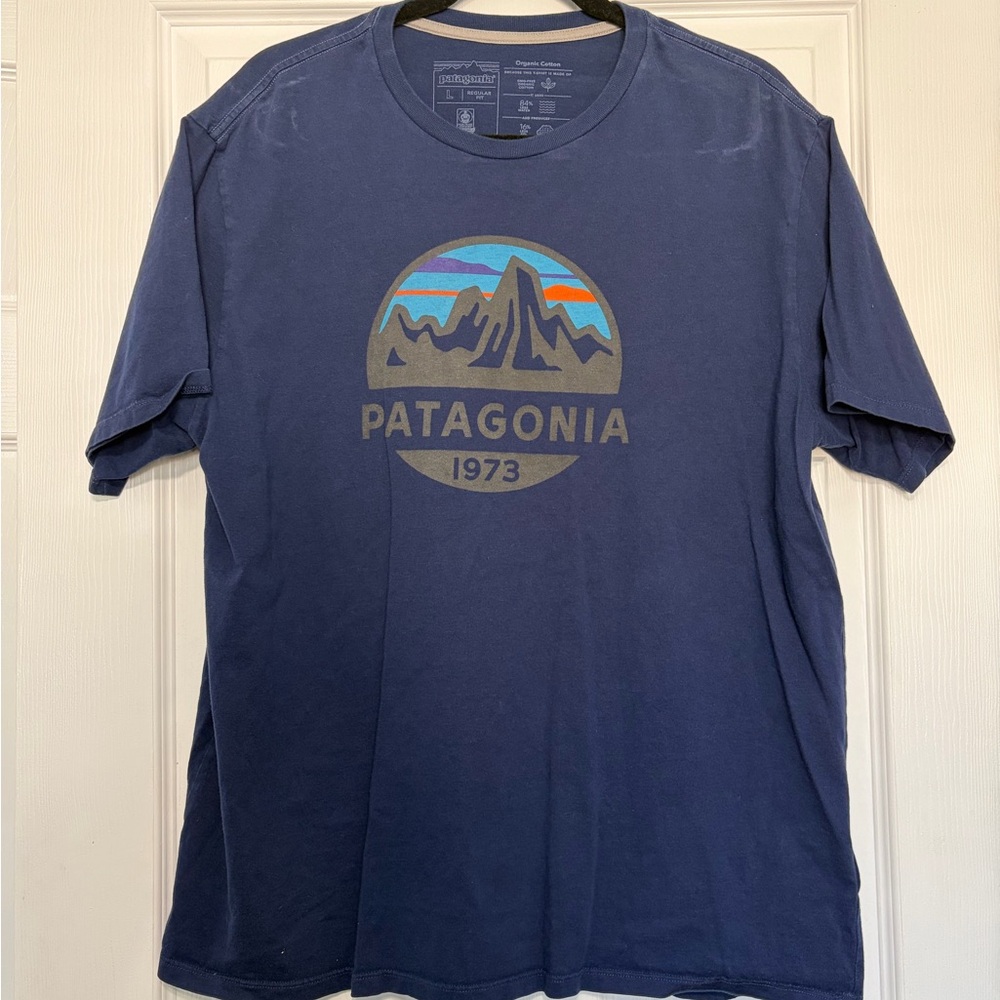 Patagonia Men's Navy Graphic Tee